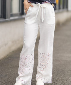 Bali, long wide leg - Off white