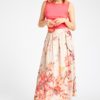 Mabell, midi+ pleated skirt - sand/rose