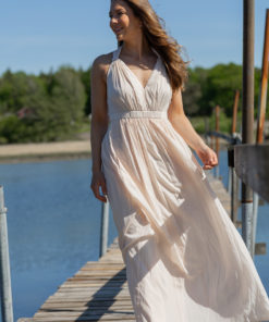 Isabelle, long dress - Sand