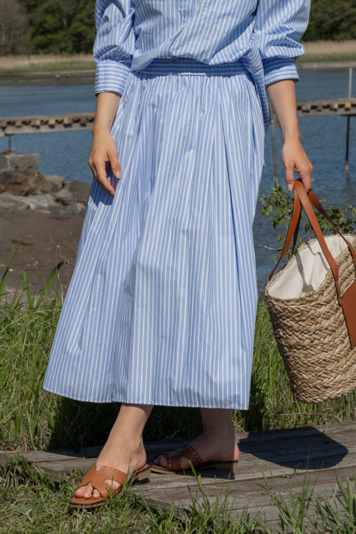 Jorina skirt - Blue/white stripe