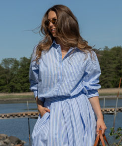Jansell shirt - Blue/white stripe