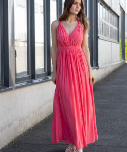 Isabelle, long dress - Desert rose