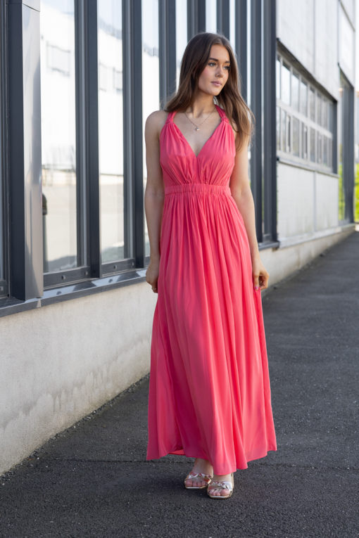 Isabelle, long dress - Desert rose