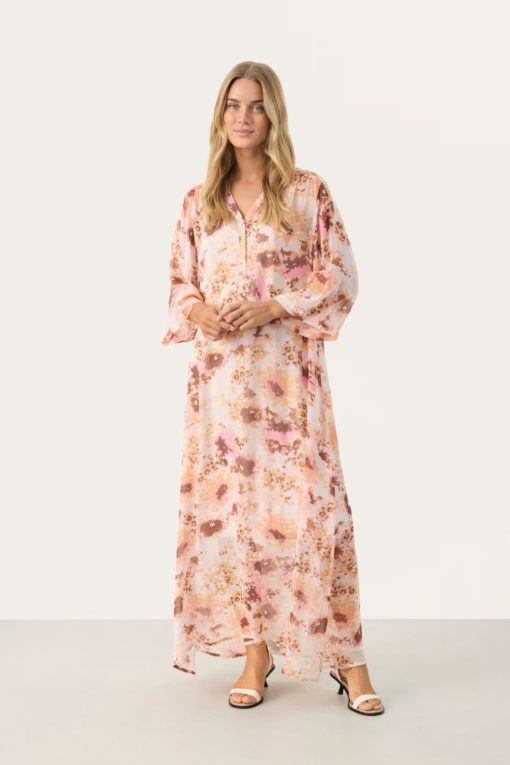 Berit printed dress - Pink Nectar