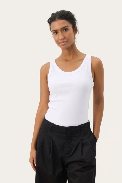 Arvida topp - Bright White