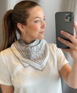 Eloise printed scarf - Sand