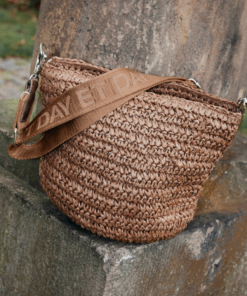 Day LB Straw Crossbody - Chestnut