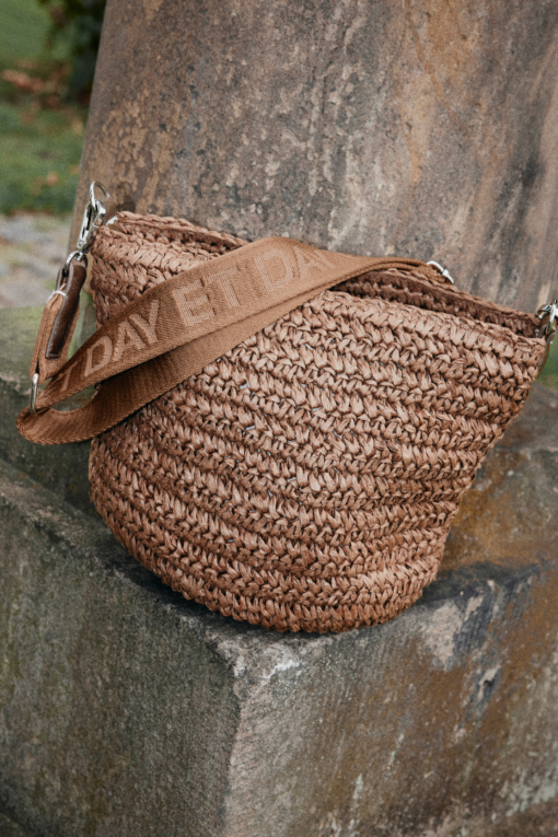 Day LB Straw Crossbody - Chestnut