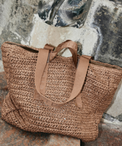 Day LB Straw Bag - Chestnut