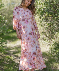 Berit printed dress - Pink Nectar