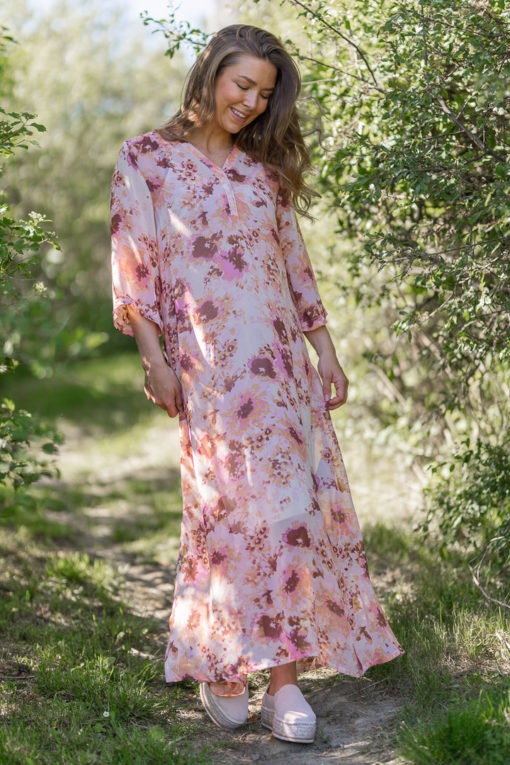 Berit printed dress - Pink Nectar