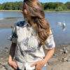 Rebitta print blouse - Blue