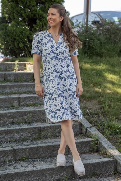 Aminase Dress - Oceana Contrast