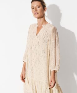 Tannie Dress - Silver metallic