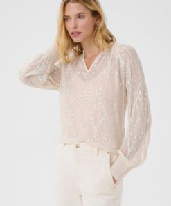 Teia Blouse - Silver Metallic