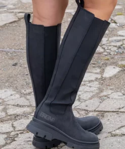 Slim High Boots - New Black