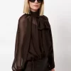 Sonia bohemian blouse - Espresso brown