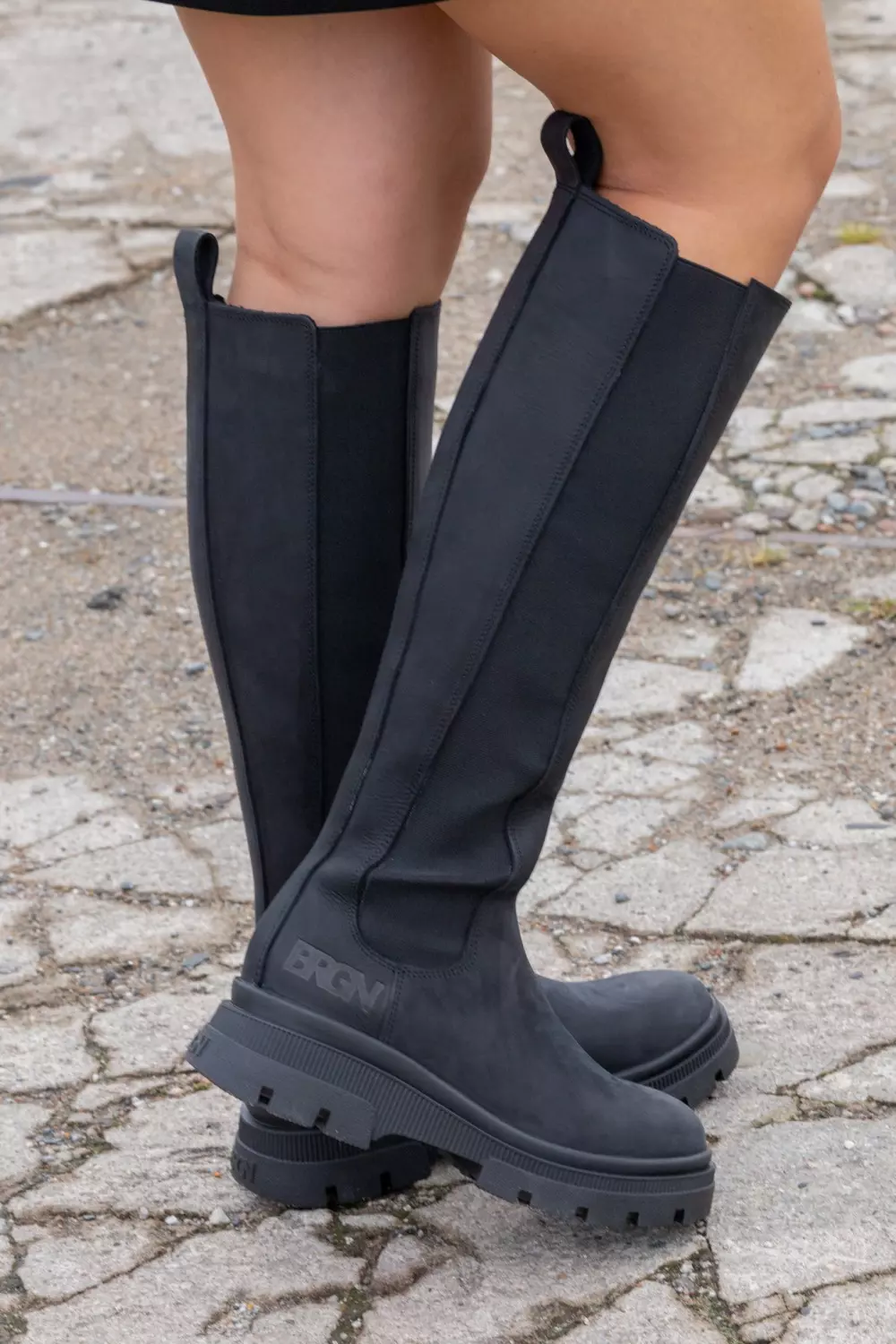 Slim High Boots - New Black