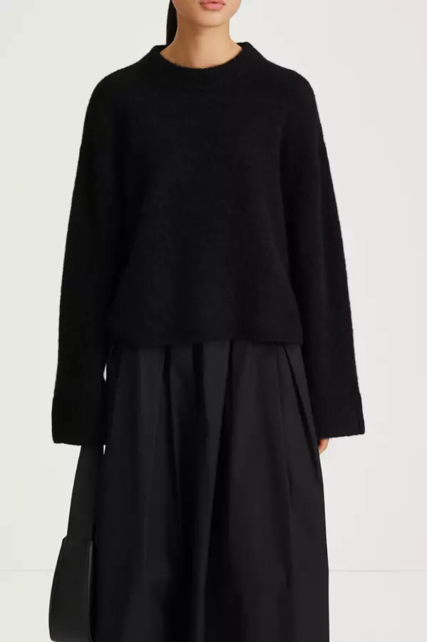 Niclas short sweater - Black