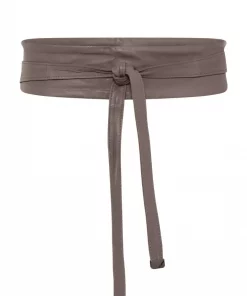 Cam, lamb leather tie belt - Mole