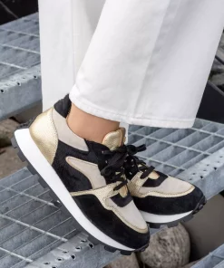 Livia - Black/Gold/Beige