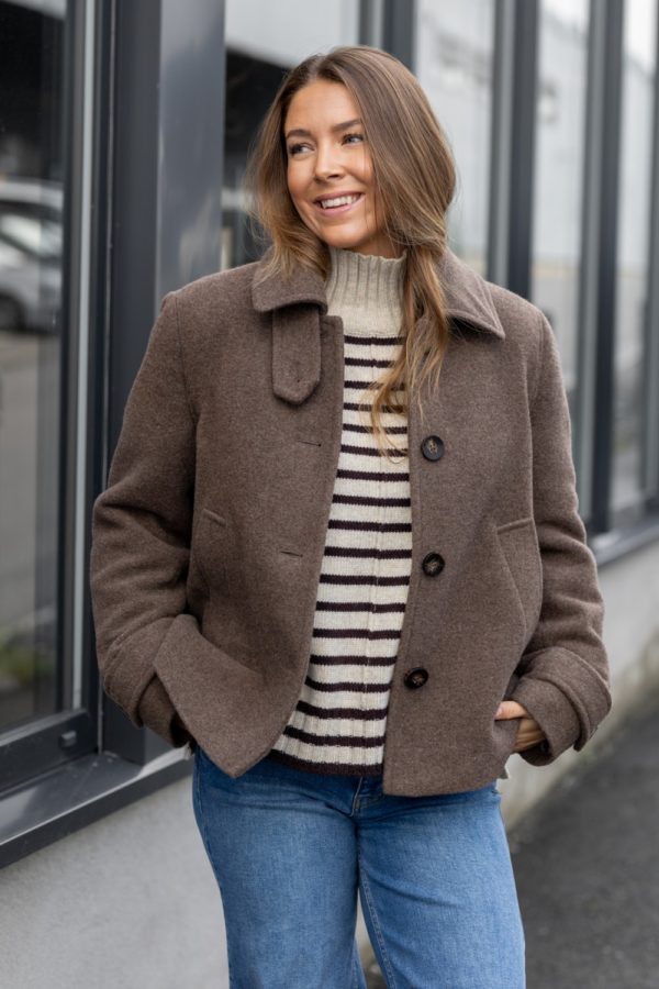 Sylvia jacket - Dark Walnut Melange