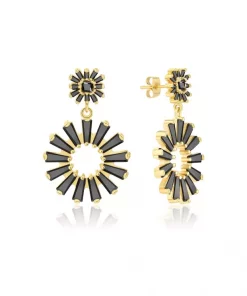 Millie Swarovski earrings - Black
