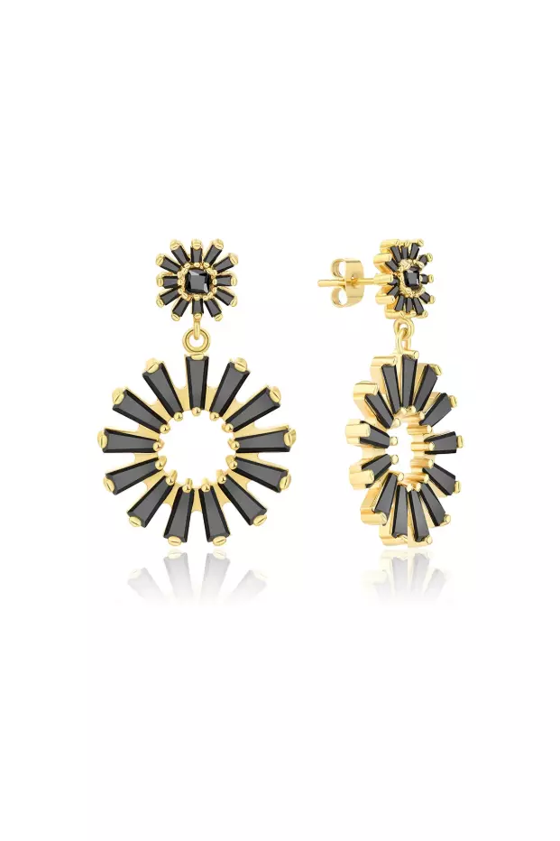 Millie Swarovski earrings - Black