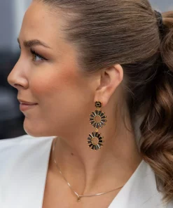Tabitha Swarovski earrings - Black