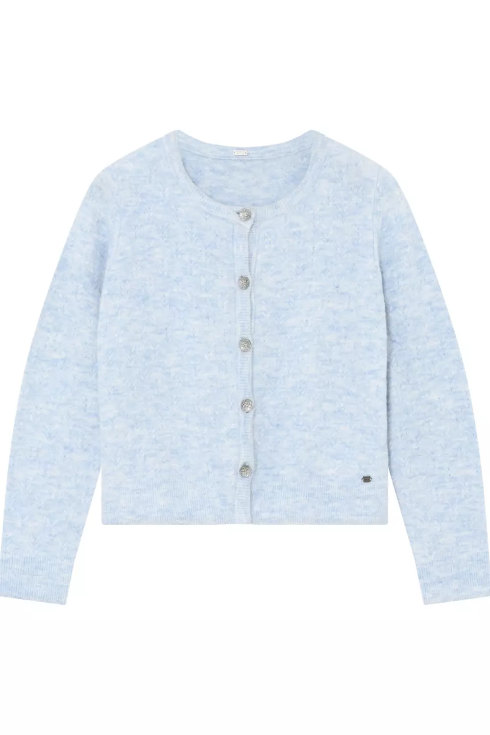 Magda, knit cardigan - Spring sky