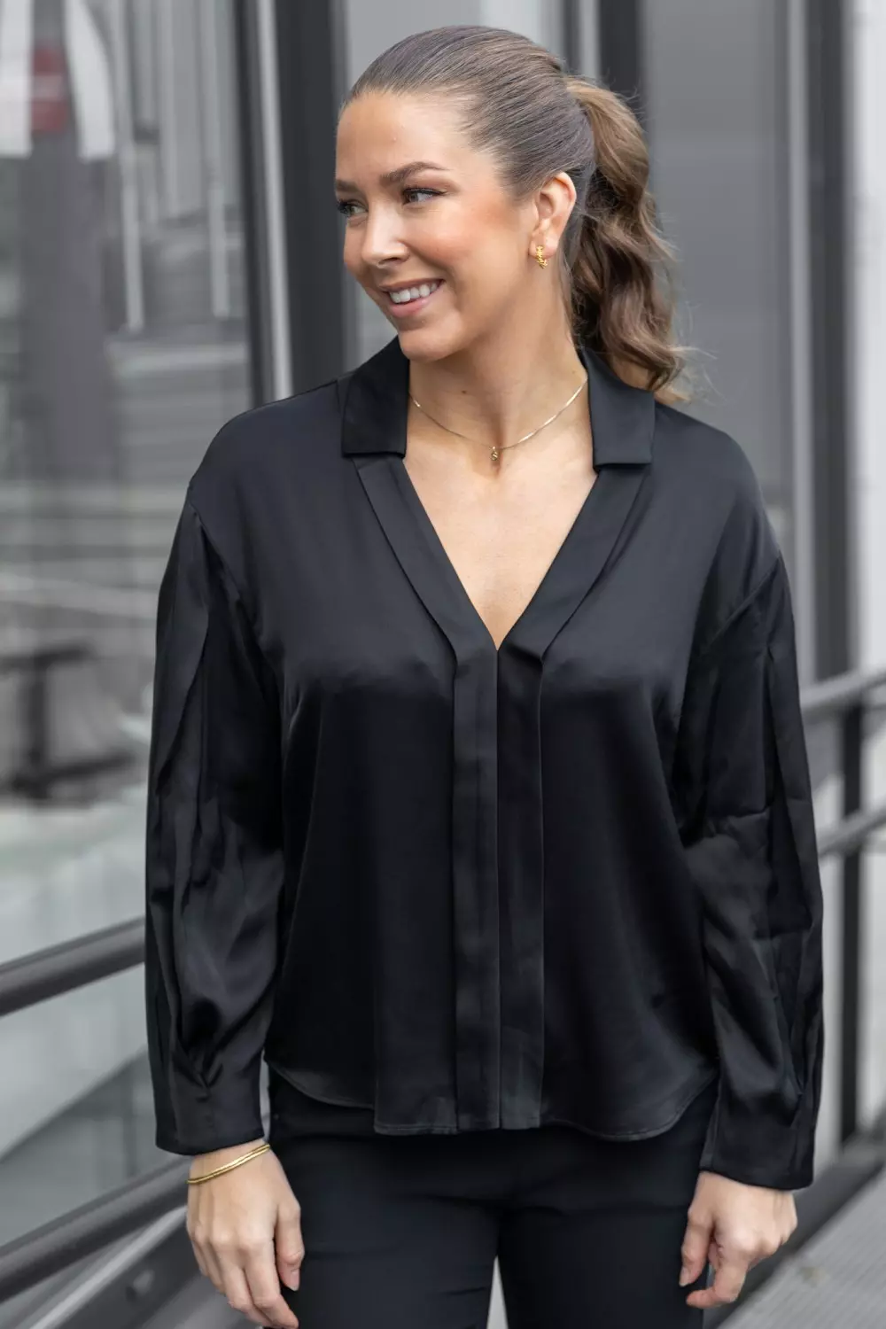 Niamin, shirt - Black