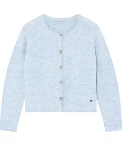 Magda, knit cardigan - Spring sky
