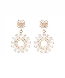 Millie Swarovski earrings - Clear