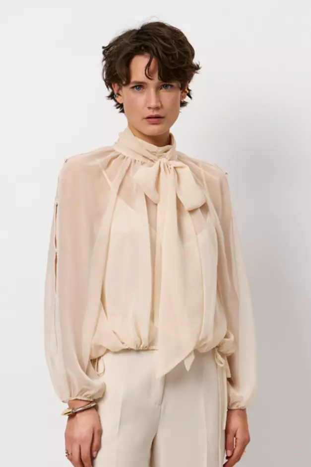 Sonia bohemian blouse - Oatmeal cream