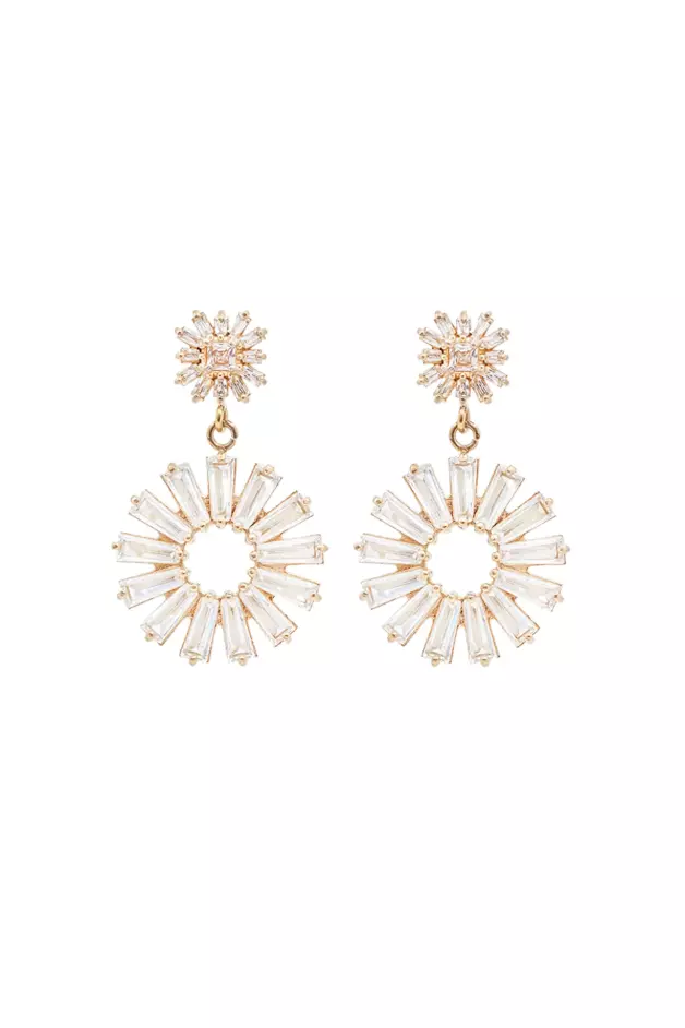 Millie Swarovski earrings - Clear