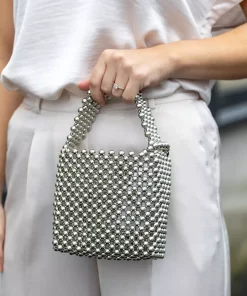 Day Beaded Chrome handbag - Silver