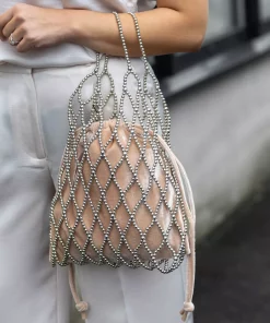 Day Beaded Chrome Shoulder - Silver