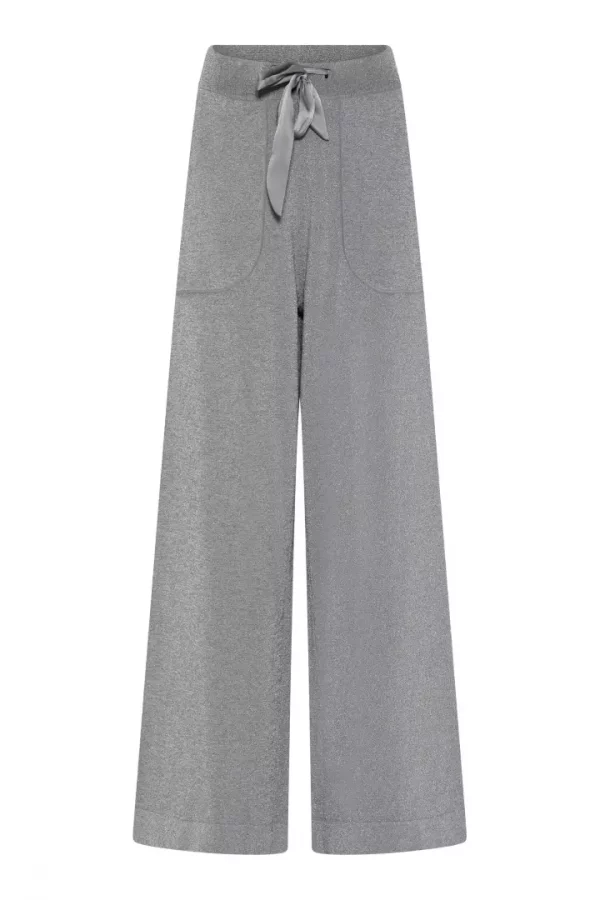Jessi, knitted wide leg - Light grey