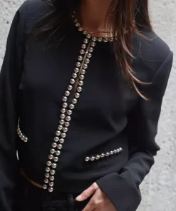 Virgo Bead blazer - Black