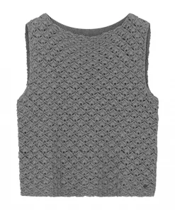 Odessa, knit cape - Light grey