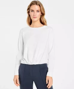 Joann, t-shirt L/S - White