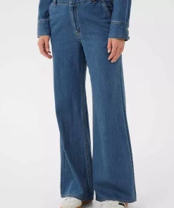 Safinas Pants - Medium blue denim