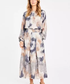 Mabell, midi+ pleated skirt - beige/sand