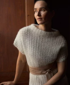 Coya, knit cape - Off white