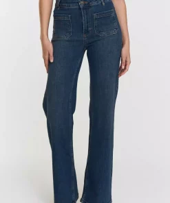 Cleo Jeans - DK blue wash