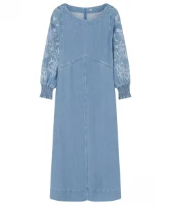 Amona, midi+ dress - Endless sky