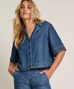 Belle Jacket - Lyocell Blue