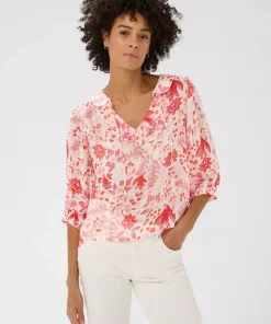 Alvia blouse - Red print