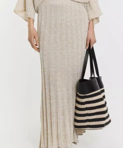 Devyn Linen Skirt - Beige Melange