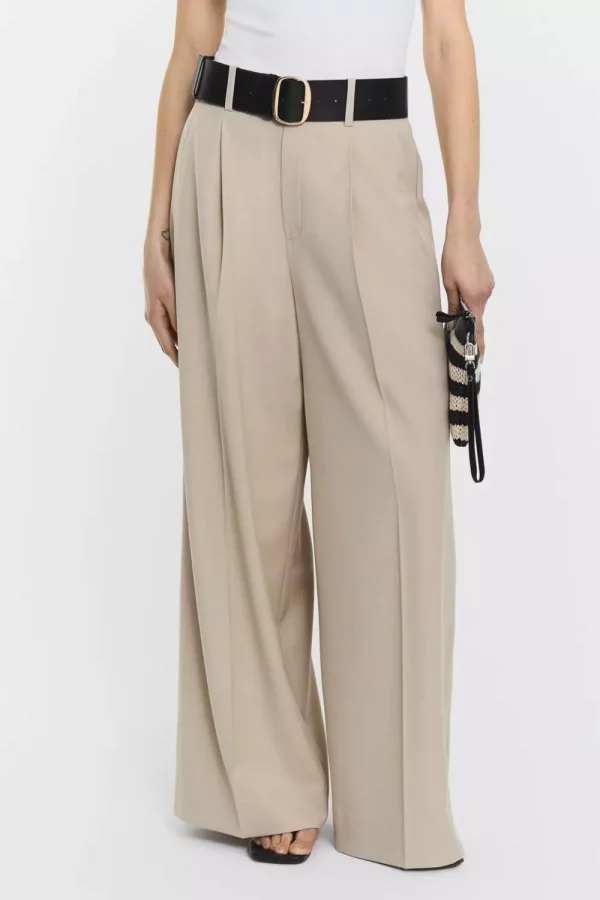 Henny trousers - Beige Melange